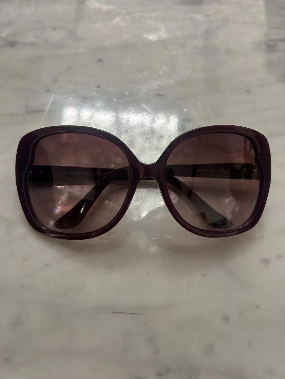 Salvatore Ferragamo Women's Burgundy and Brown Gradient Oversized Sunglasses - Picture 5 of 16